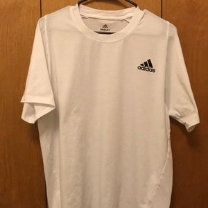 Adidas white workout shirt